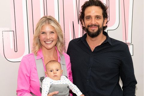 Nick Cordero mit seiner Frau Amanda Kloots und Sohn Elvis