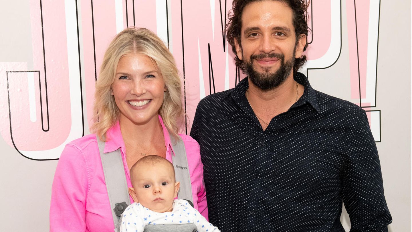 Nick Cordero mit seiner Frau Amanda Kloots und Sohn Elvis