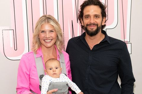 Nick Cordero mit seiner Frau Amanda Kloots und Sohn Elvis