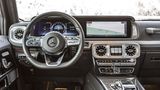 Das MBUX-Infotainmentsystem erweist sich auch bei der Mercedes G-Klasse als zuverlässiger Begleiter
