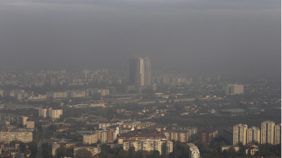 Skopje versinkt im Smog