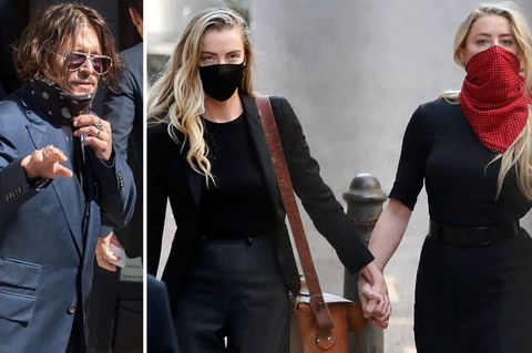 Johnny Depp und Amber Heard beim Prozessauftakt in London