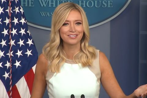 US-Pressesprecherin Kayleigh McEnany bei einer Konferenz im Weißen Haus.