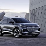 Beim Audi Q4 Sportback e-tron concept füllen 22 Zoll Räder die Radhäuser - in der Serie werden es 19 bis 21 Zöller sein