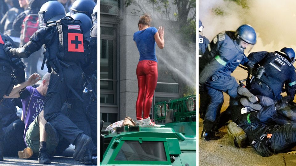 Polizeieinsätze bei G20-Gipfel in Hamburg