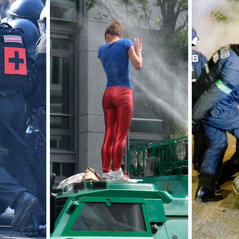 Polizeieinsätze bei G20-Gipfel in Hamburg