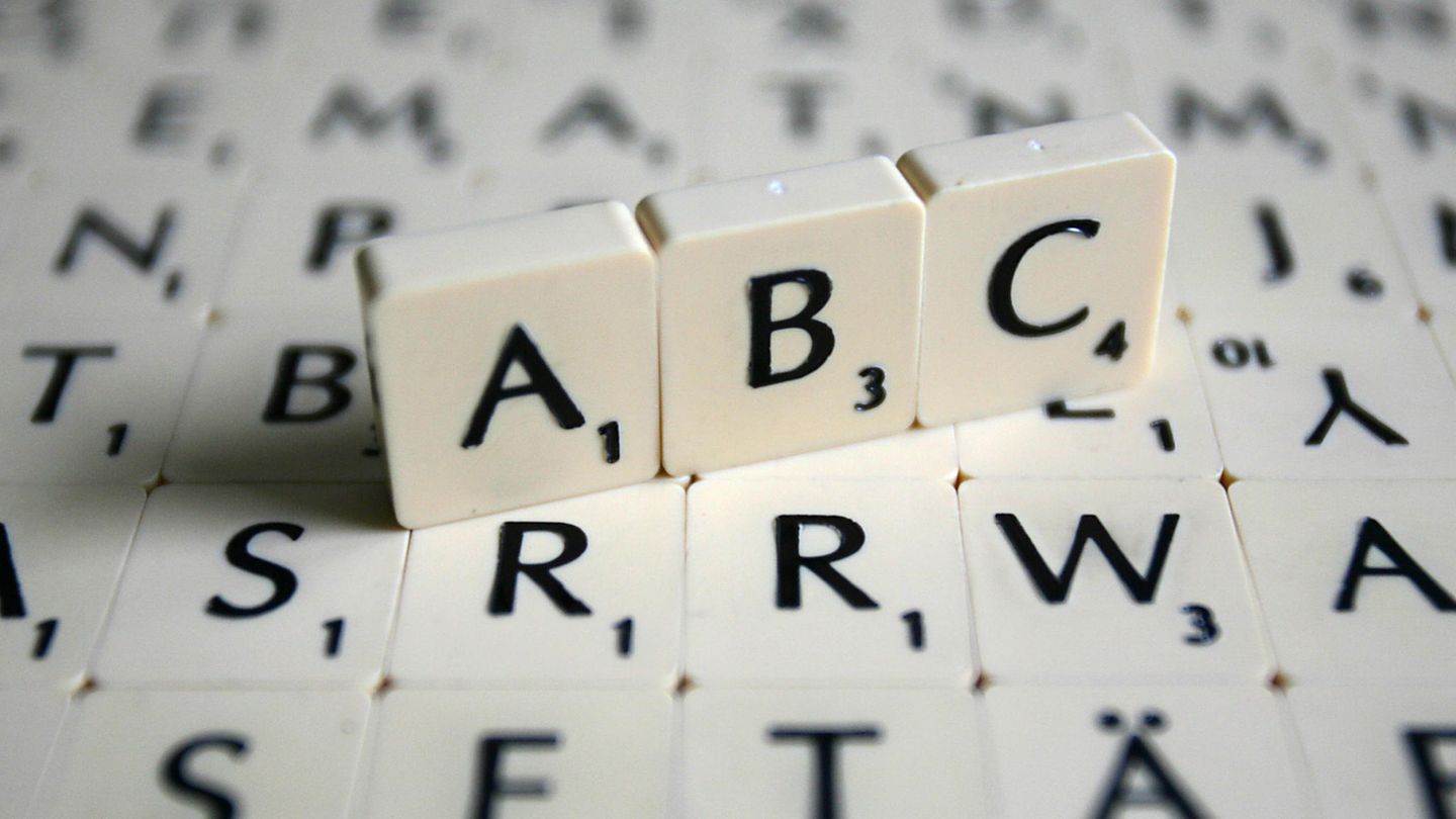 Scrabble: Buchstaben auf dem Brett
