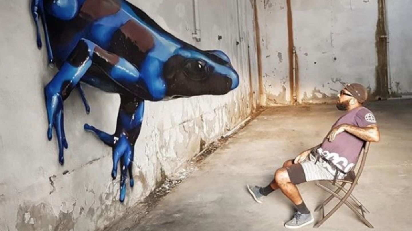 Artist creates deceptively real 3D illusions with the spray can
