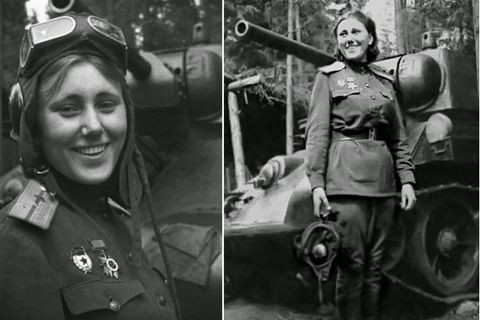 Alexandra G. Samusenko befehligte einen T-34 in der Schlacht um Kursk. Kurz vor Ende des Krieges fiel Samusenko - 70 Kilometer vor Berlin.