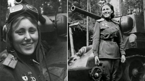 Alexandra G. Samusenko befehligte einen T-34 in der Schlacht um Kursk. Kurz vor Ende des Krieges fiel Samusenko - 70 Kilometer vor Berlin.