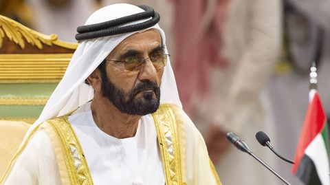 Der Emir von Dubai, Scheich Mohammed bin Rashid Al Maktoum. Im Frühjahr urteilte ein britisches Gericht, der Emir können für die Entführung zweier seiner Töchter verantwortlich gemacht werden