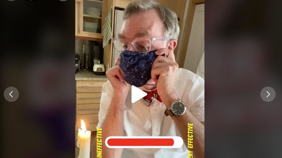 Post auf TikTok: Eine Botschaft an alle Skeptiker: Moderator zeigt, warum Masken so wichtig sind