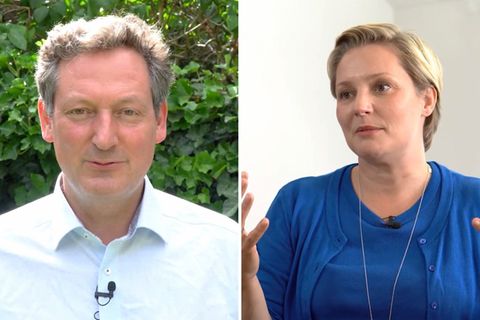 Eckart von Hirschhausen und Janine Steeger