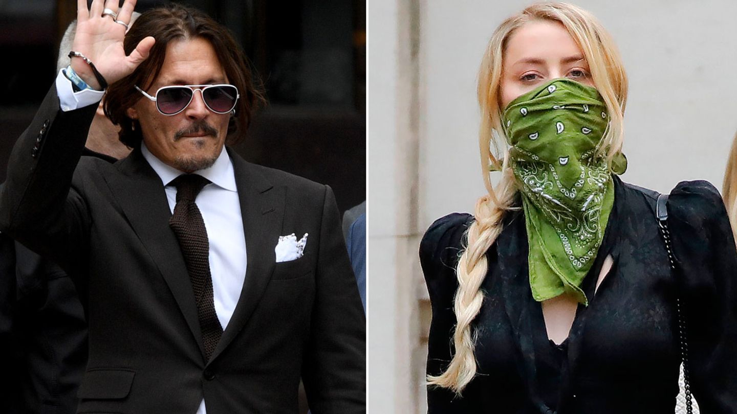 Johnny Depp und Amber Heard vor dem Londoner Gericht