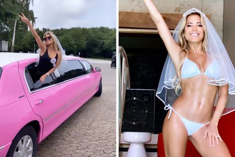 Einblicke auf Instagram: Pinke Limousine, Penis-Kuchen, Umstylings: Sylvie Meis feiert extravaganten Junggesellinnenabschied