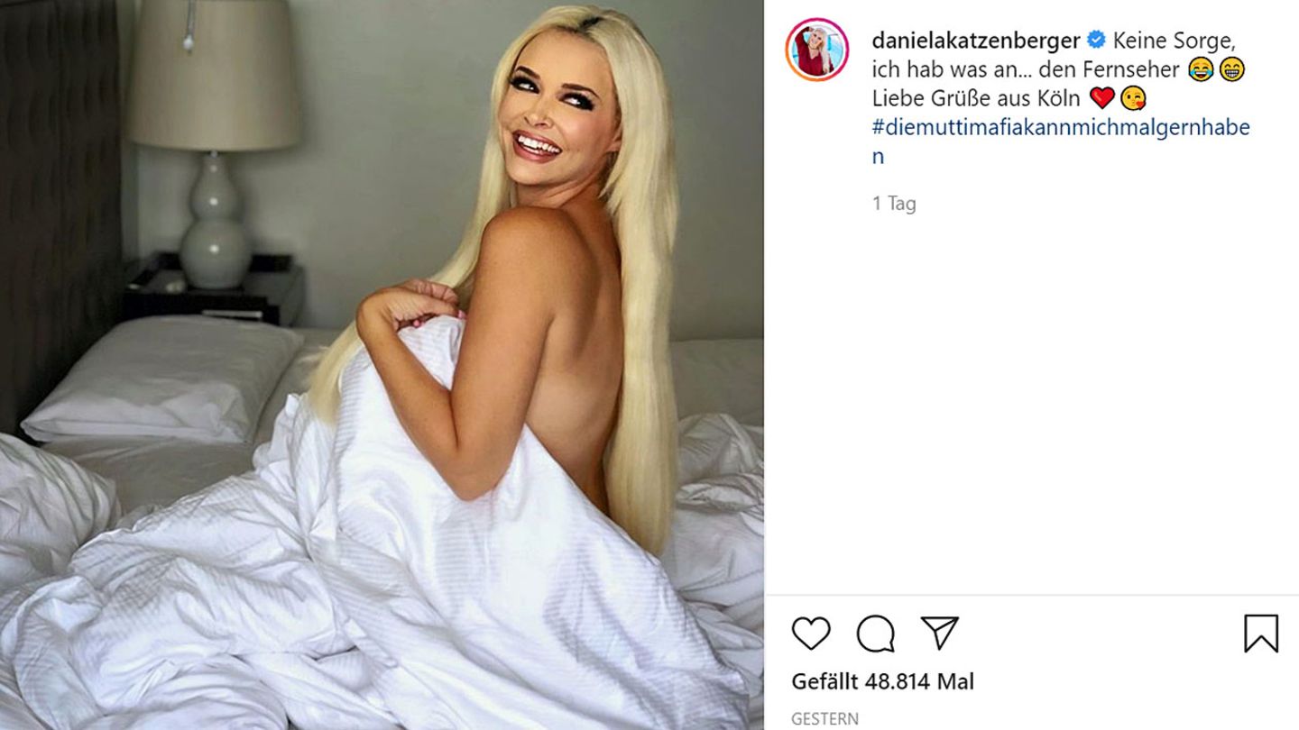 Daniela Katzenberger zeigt sich auf Instagram nackt im Bett