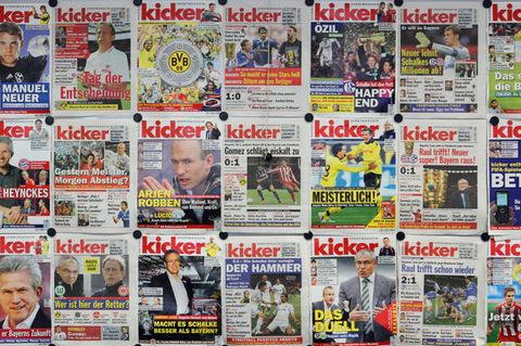 Titel des Sportmagazins "Kicker"