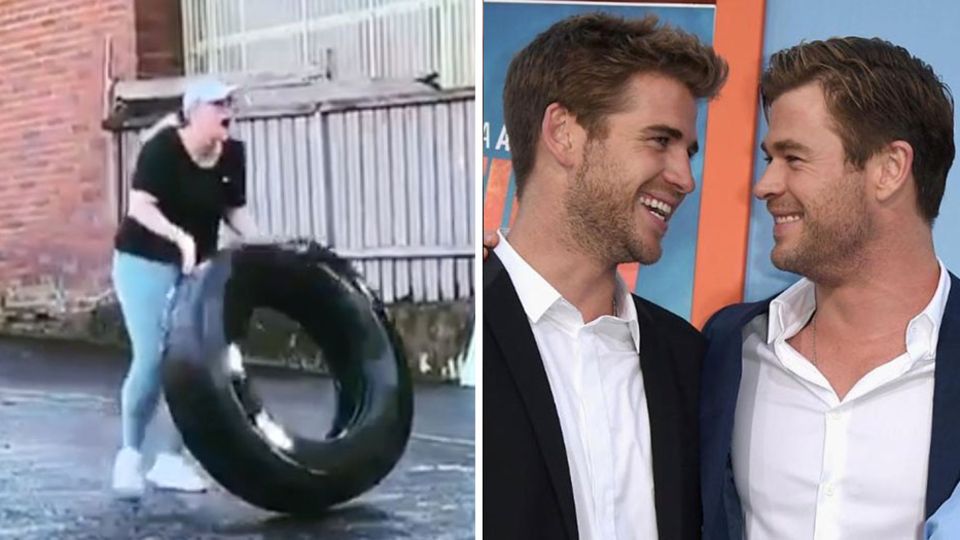 Rebel Wilson und Liam und Chris Hemsworth