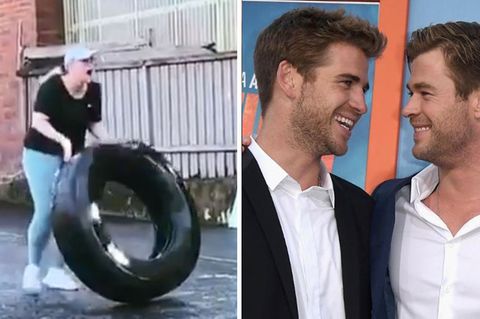Rebel Wilson und Liam und Chris Hemsworth