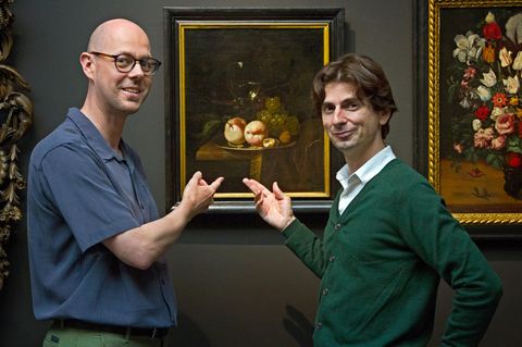 Der Biologe Ive De Smet und  Kunsthistoriker David Vergauwen