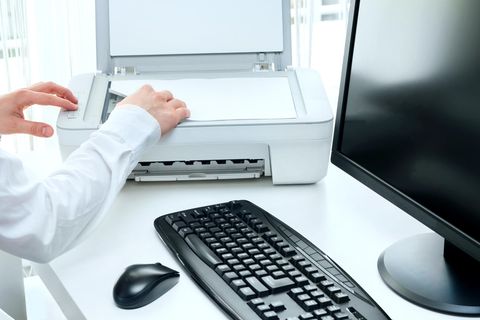 Ein Drucker kann meistens scannen und kopieren