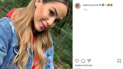 Angelina Pannek postet ein Selfie auf Instagram
