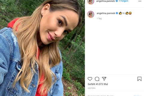 Angelina Pannek postet ein Selfie auf Instagram