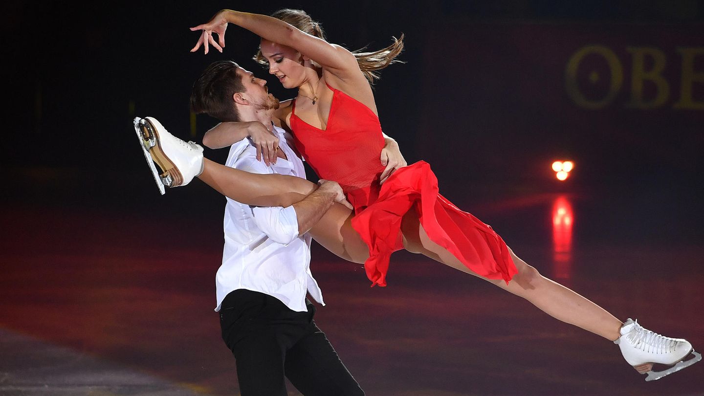 Jekaterina Alexandrowskaja und ihr Partner bei den Junioren-Weltmeistererschaften 2017