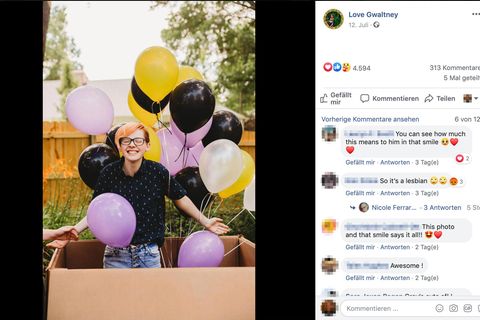 Coming-Out: Mutter richtet Gender-Reveal-Party für ihren Transgender-Sohn aus: "Wir lagen falsch"