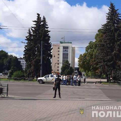 Ukraine: Die Polizei riegelt die Innenstadt von Luzk ab