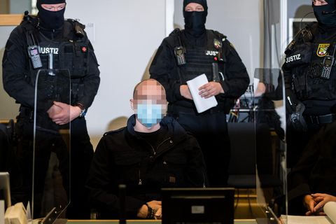 Der Angeklagte Stephan B. im Gerichtssaal