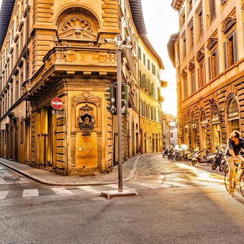 Eine Straße in Florenz