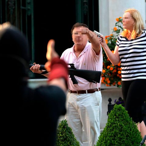 Paar von St. Louis bedroht Black Live Matters-Demonstranten
