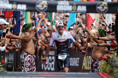 Jan Frodeno auf den letzten Metern zum dritten Sieg bei der Ironman-WM im Oktober 2019