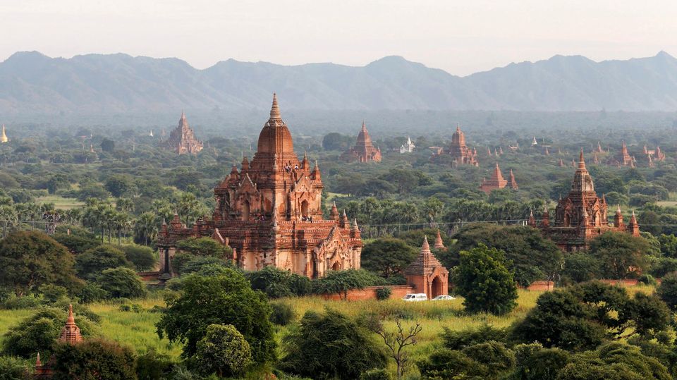 Die alte Königsstadt Bagan in Myanamr