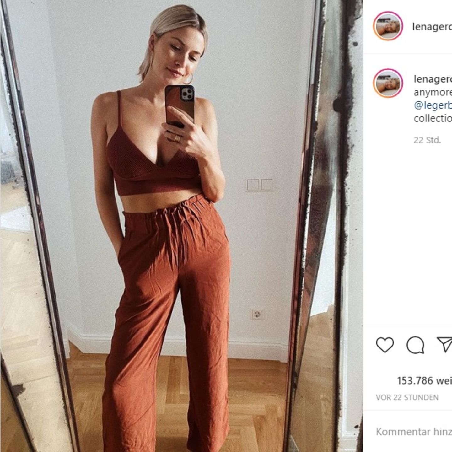 Lena Gercke Prasentiert Auf Instagram Ihren After Baby Body Stern De