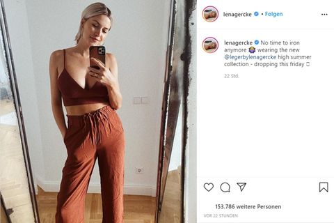 Lena Gercke präsentiert auf Instagram ihren After-Baby-Body