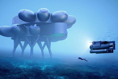Ein Designentwurf der Proteus genannten Unterwasserstation