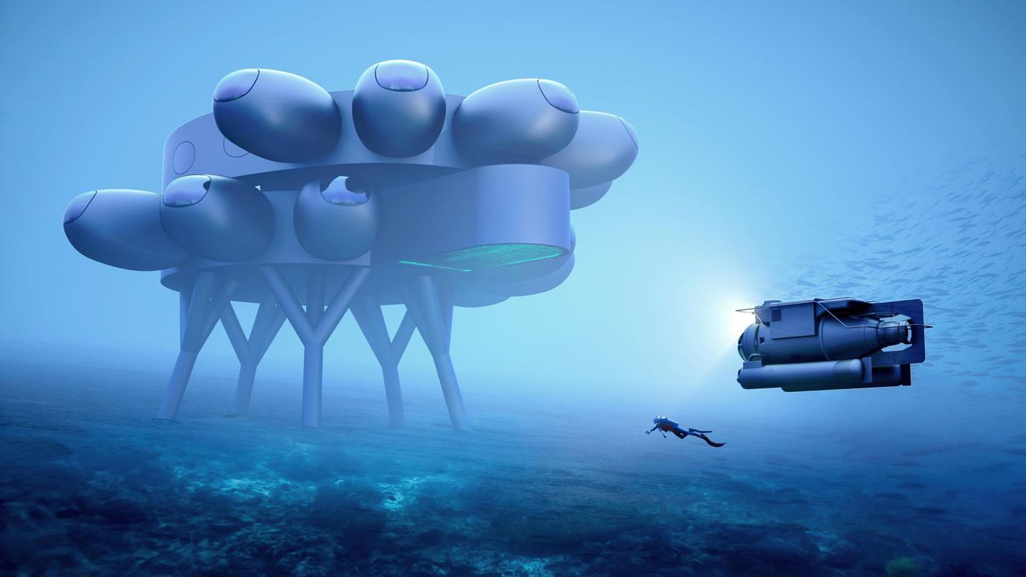 Ein Designentwurf der Proteus genannten Unterwasserstation