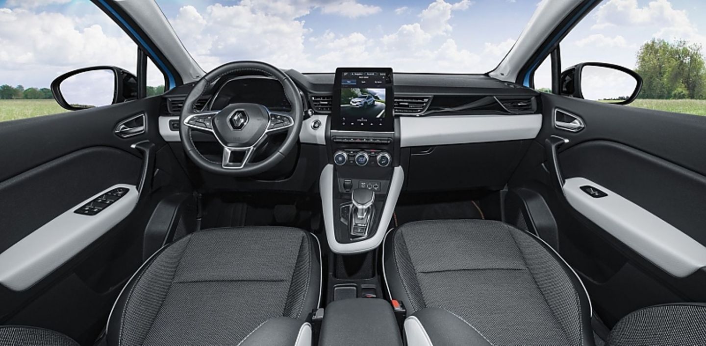 Auch im Captur E-Tech Plug in Hybrid findet man das klassische Renault Cockpit