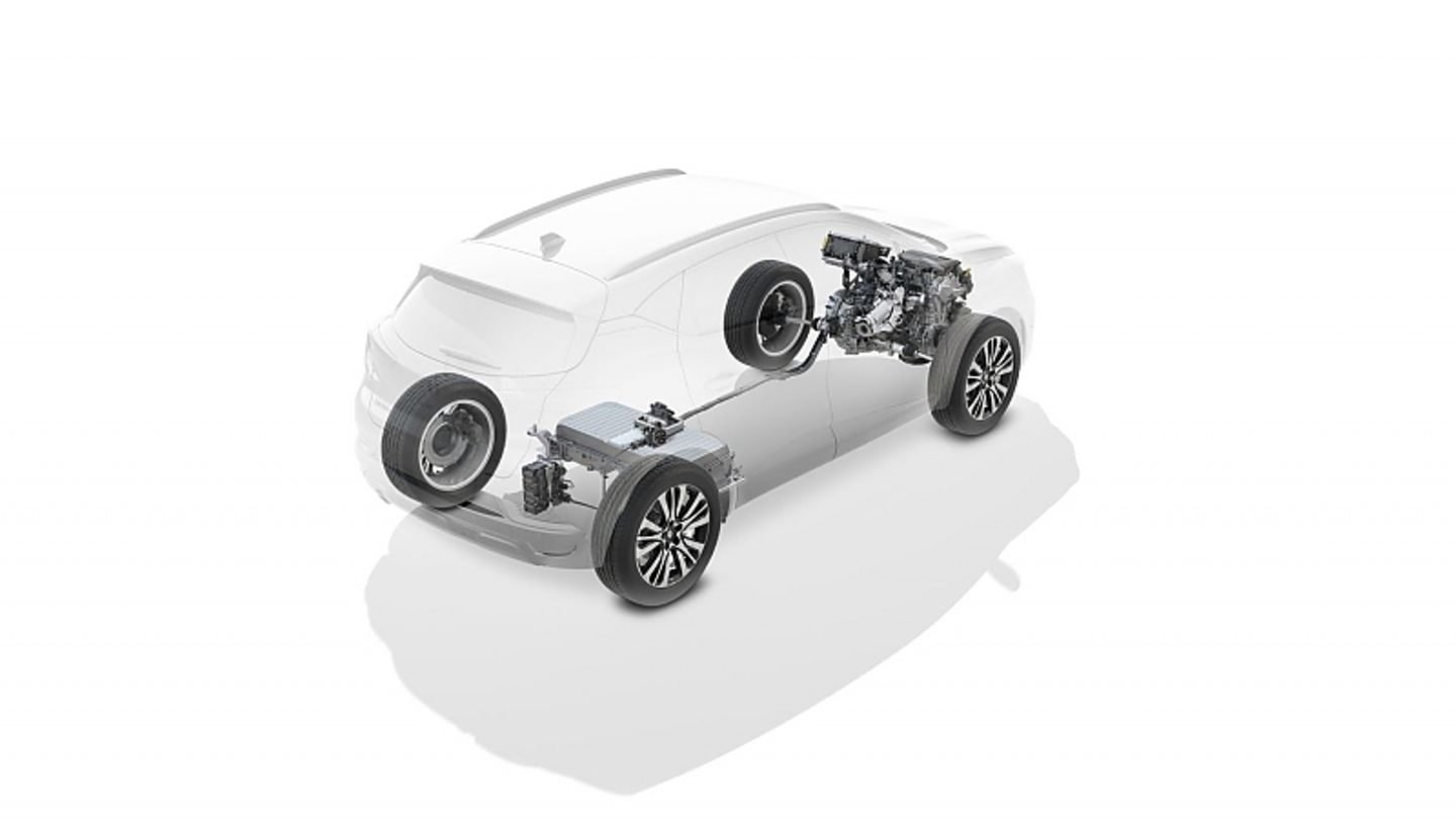 Der Röntgenblick verrät das Innenleben des Captur E-Tech Plug in Hybrid
