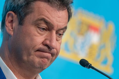 Bayerns Ministerpräsident Markus Söder nachdenklich