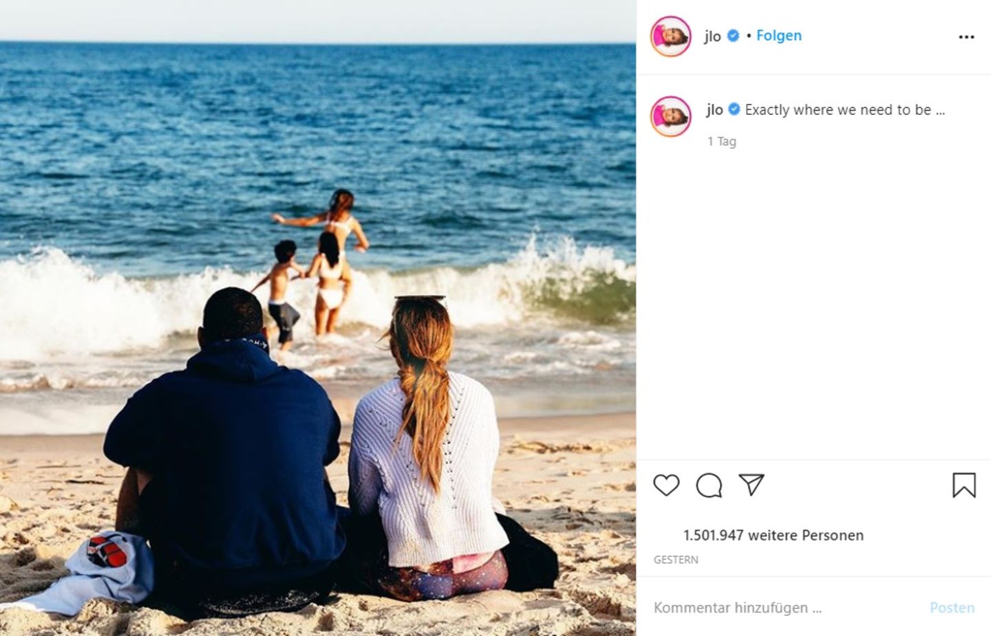 Jennifer Lopez im Strandurlaub mit der ganzen Familie Jennifer Lopez im Strandurlaub mit der ganzen Familie