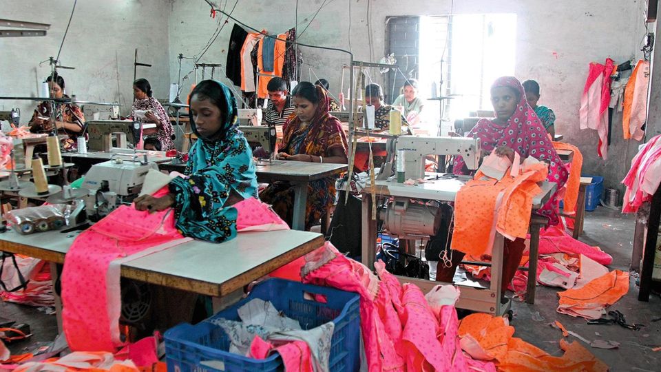 Textilarbeiterinnen in Dhaka