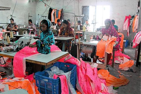 Textilarbeiterinnen in Dhaka