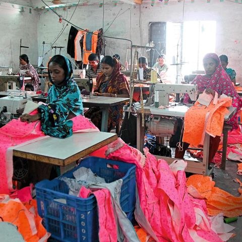 Textilarbeiterinnen in Dhaka
