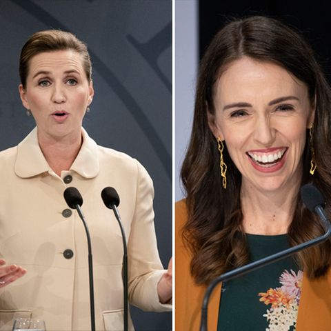 Die Regierungschefinnen Mette Frederiksen (Dänemark), Jacinda Ardern (Neuseeland) und Sanna Marin (Finnland)