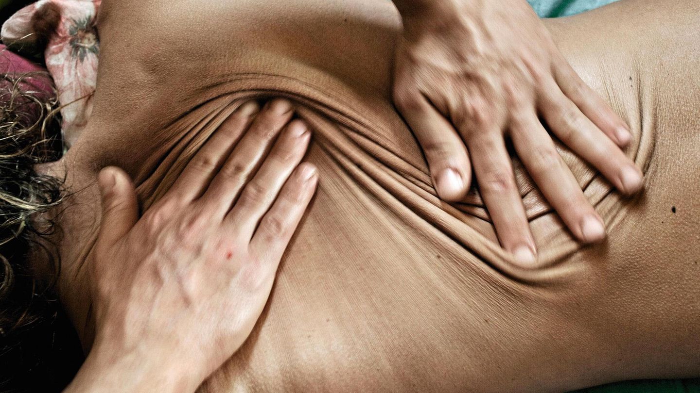 Die Haut ist elastisch