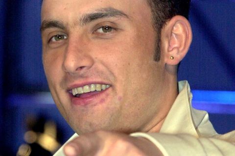 Zlatko Trpkovski vor seinem Auftritt 2001 beim deutschen Vorentscheid zum Eurovision Song Contest