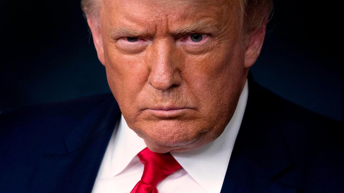 US-Präsident Donald Trump macht ein unglückliches Gesicht